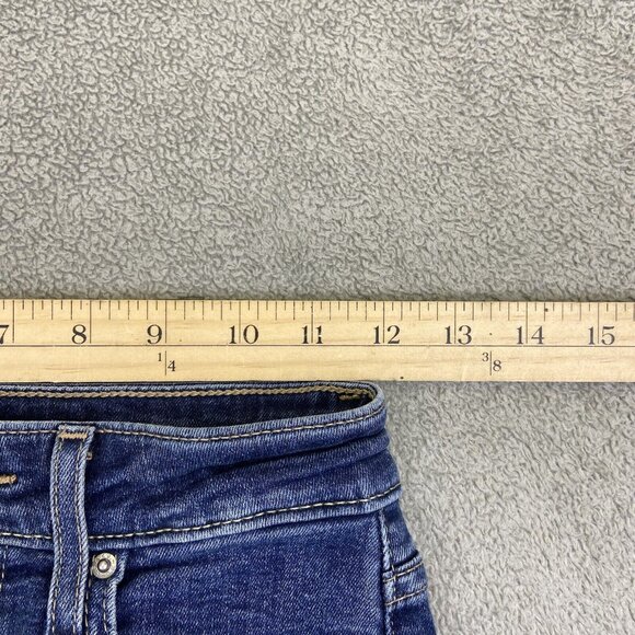 Levis Jeans Size 25 (24x29) Big E 721 High Rise Skinny Stretch Blue Denim - Picture 5 of 14